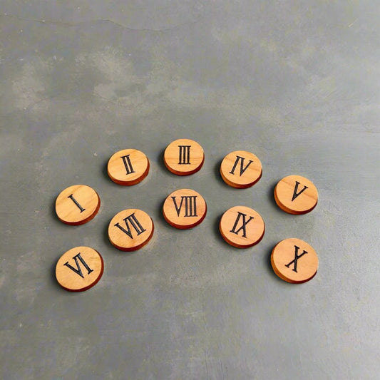 15mm Round Hardwood Tokens